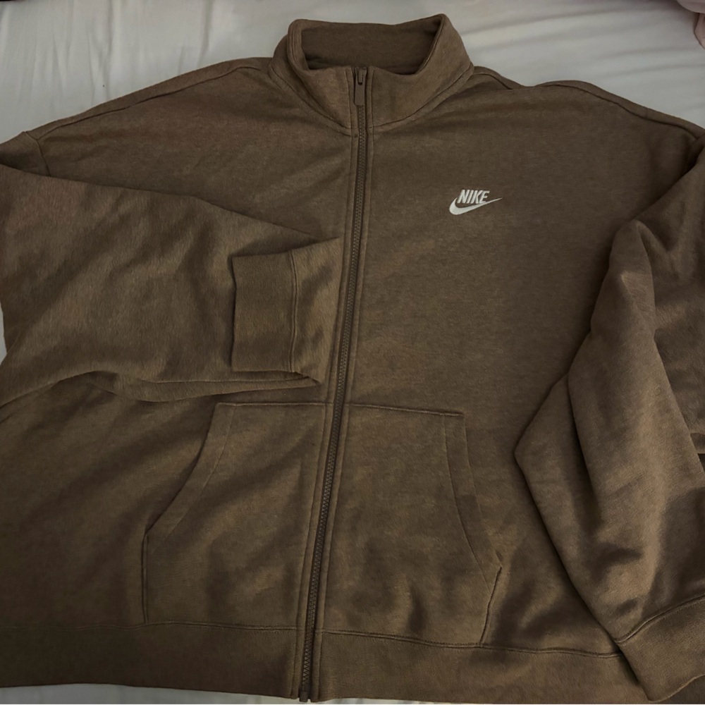 Nike Women’s Zip-Up Brown Sweatshirt